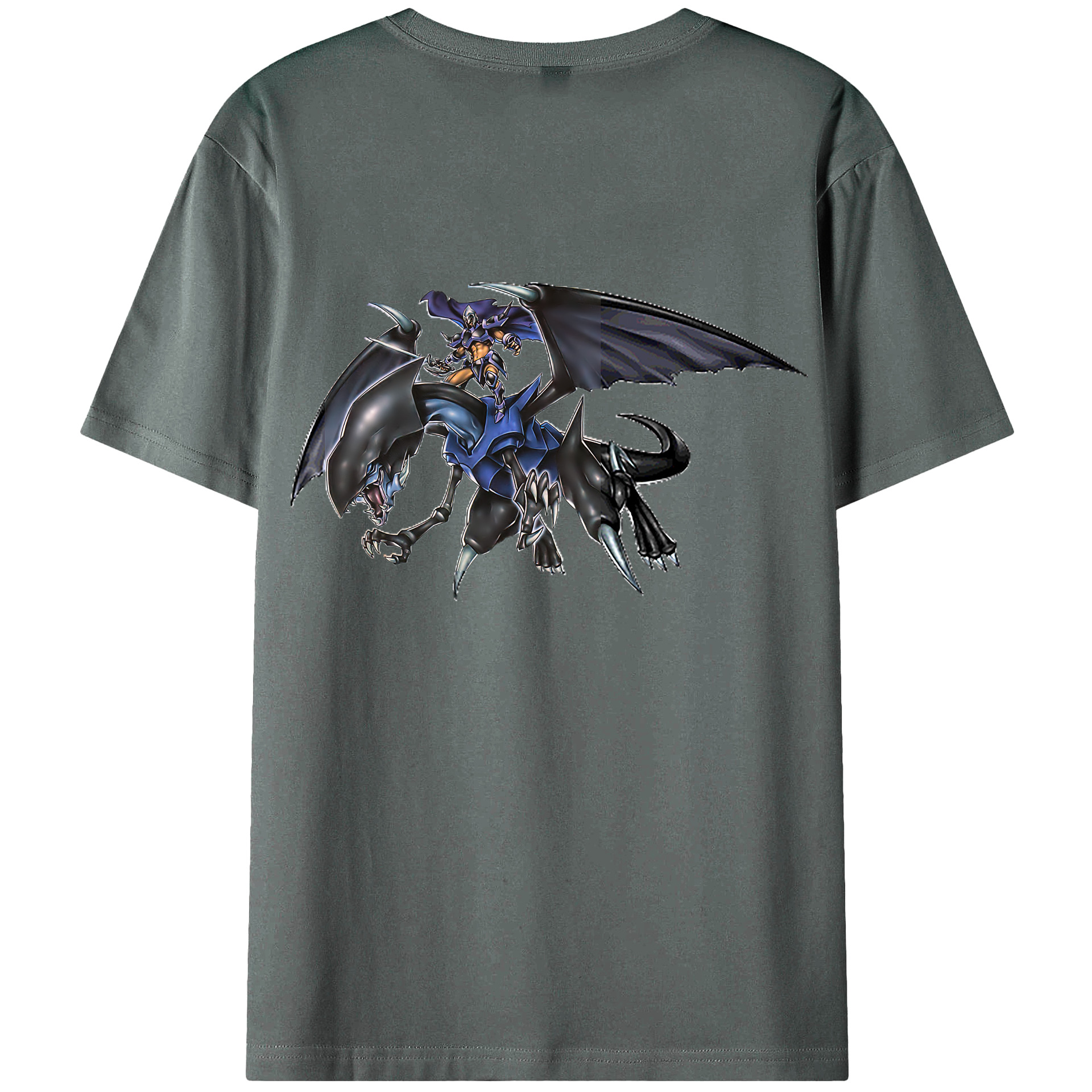 （画像用） 遊☆戯☆王 Yu-Gi-Oh! 綿100％ メンズ半袖Tシャツ（バックプリント） 通気性